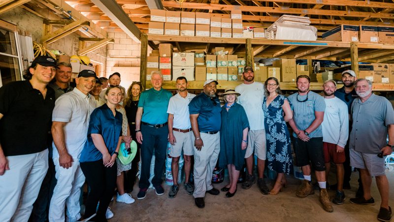 Bill Clinton, Hillary Clinton and others in USVI