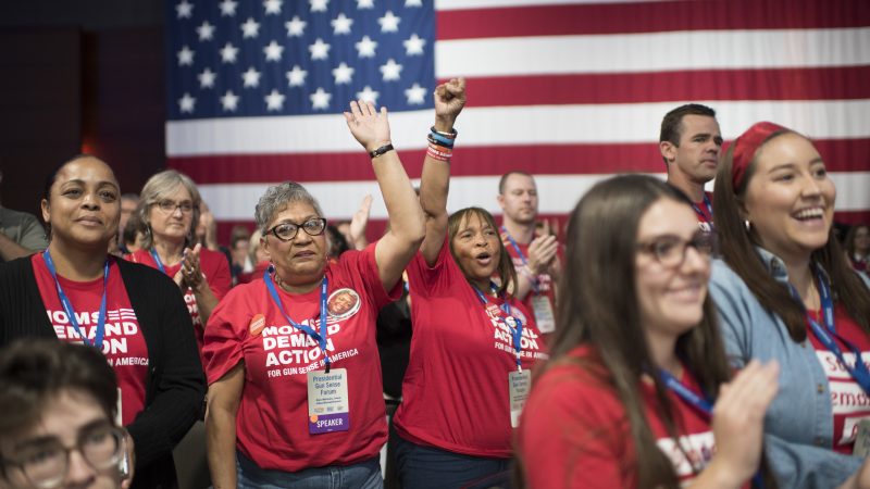 Attendees at the Presidential Gun Sense Forum in Iowa