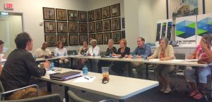 Residents representing neighborhoods across the city participate in a recent project meeting at the Chapman Cultural Center to discuss plans for Seeing Spartanburg in a New Light.