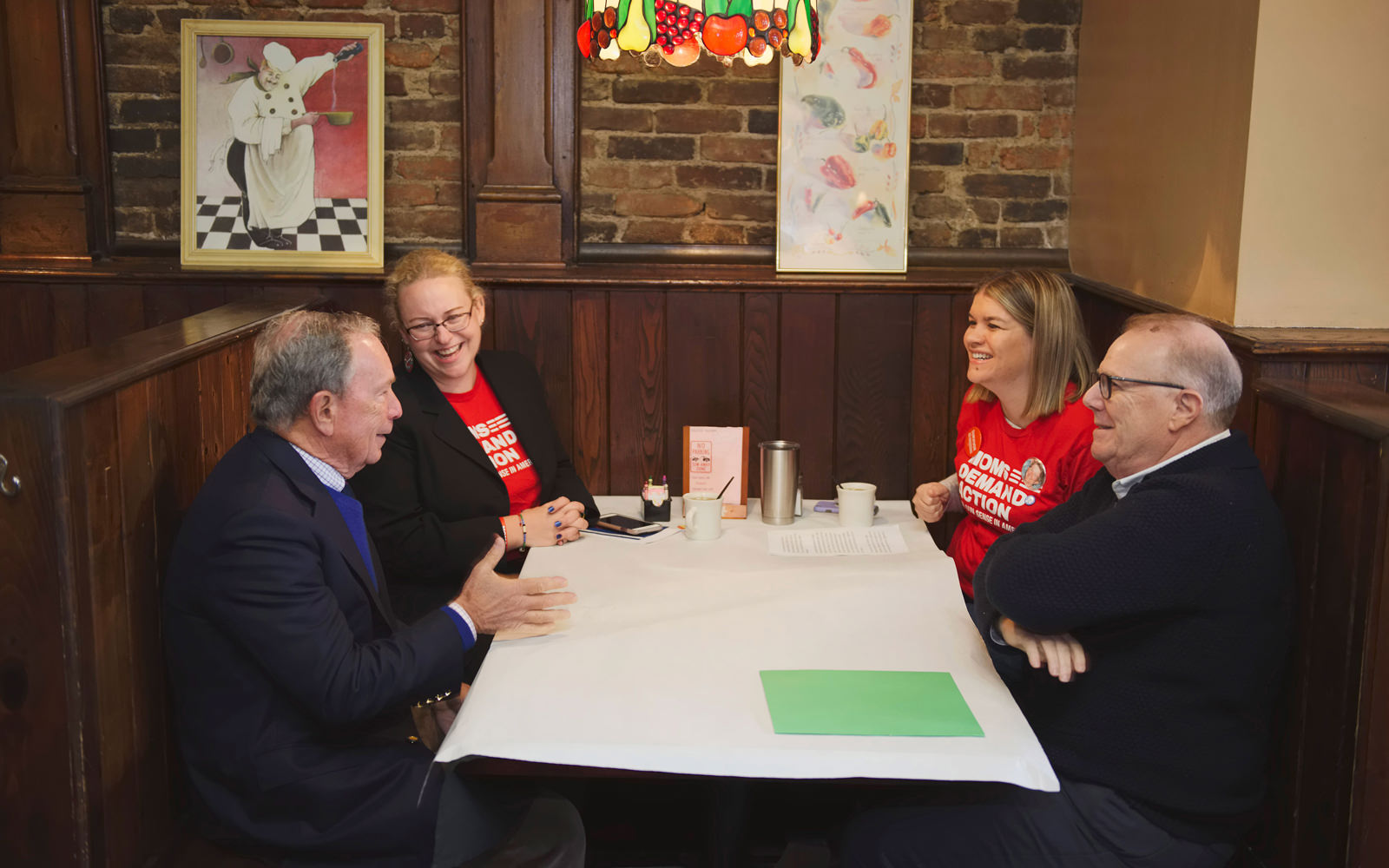 Meeting with Moms Demand Action for Gun Safety volunteers in Pittsburgh, Pennsylvania, with Everytown President John Feinblatt.