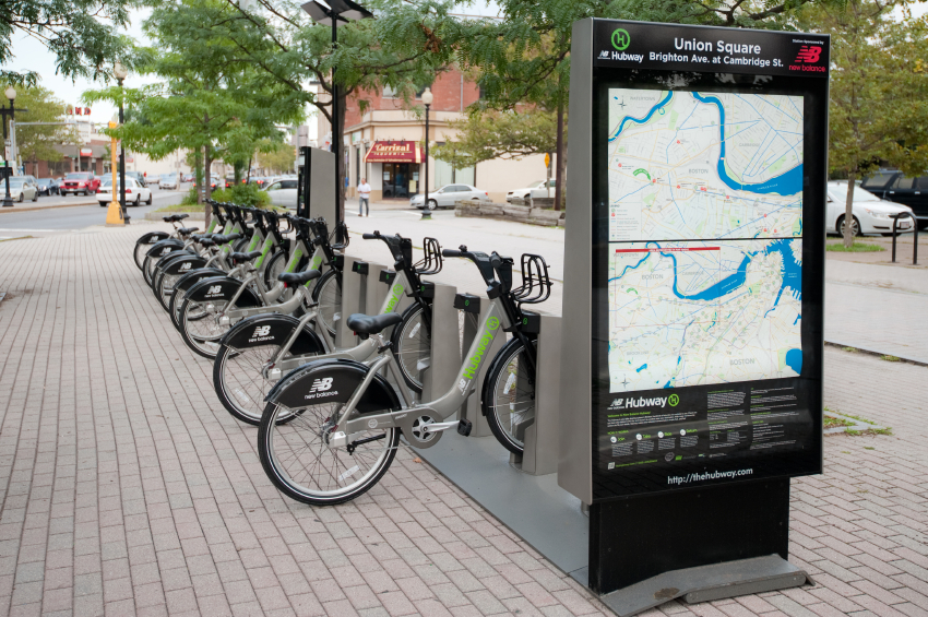 Boston Hubway bike share station