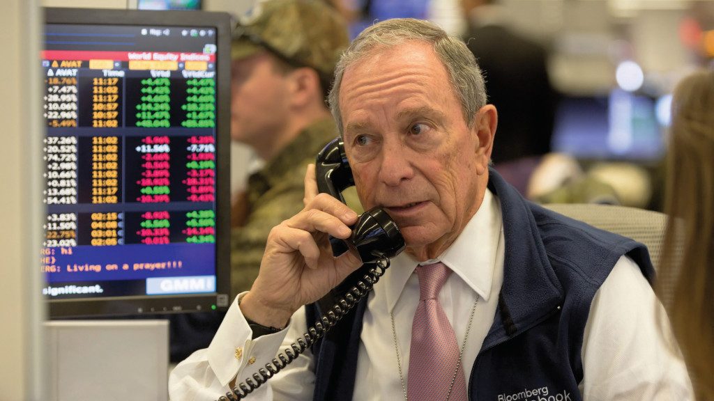 Photo of Mike working the phone at Charity Day.