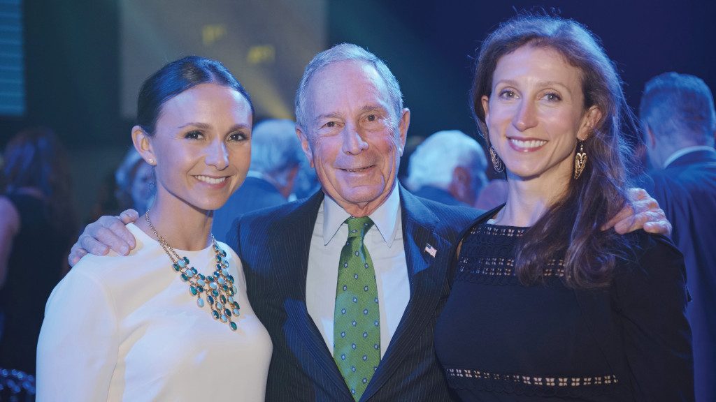 Photo of Mike with his daughters Georgina and Emma.