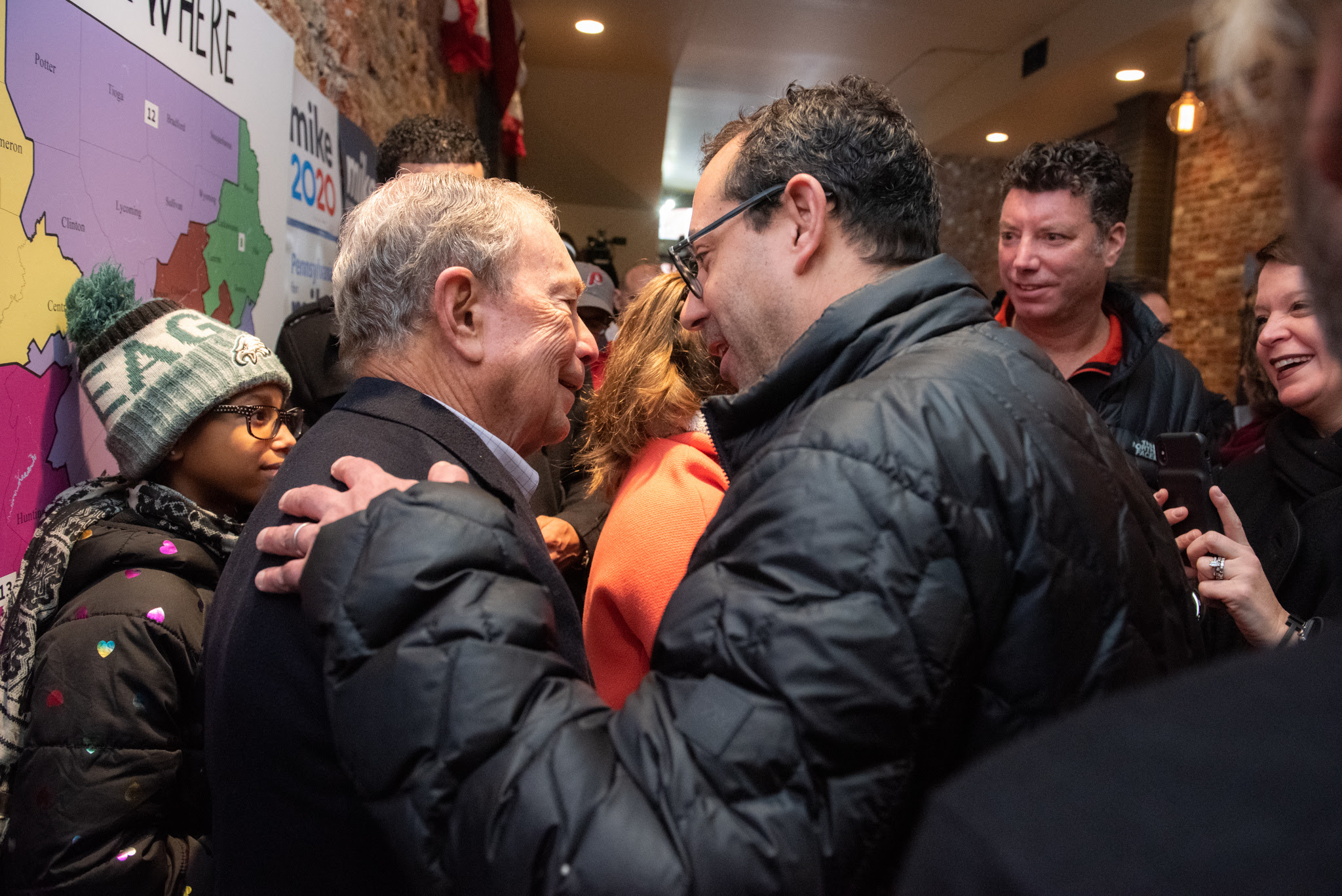 Mike Bloomberg celebrates the opening of the Mike 2020 campaign office in Philadelphia, Pennsylvania on December 21, 2019.