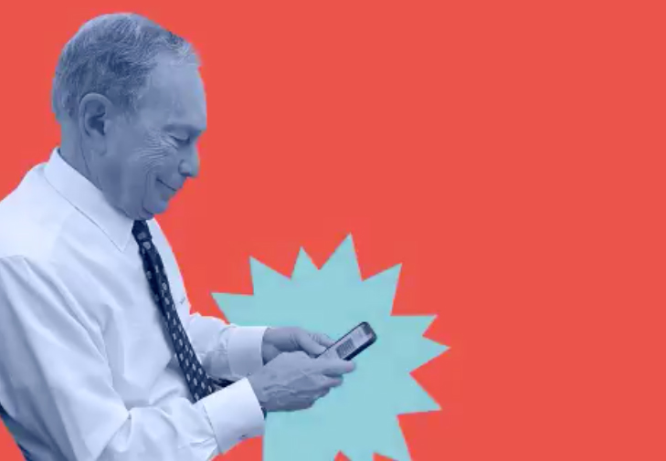 Image of Mike Bloomberg texting "Mike" to 80510